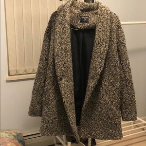 Abercrombie & Fitch Oversized Wool Blend Coat